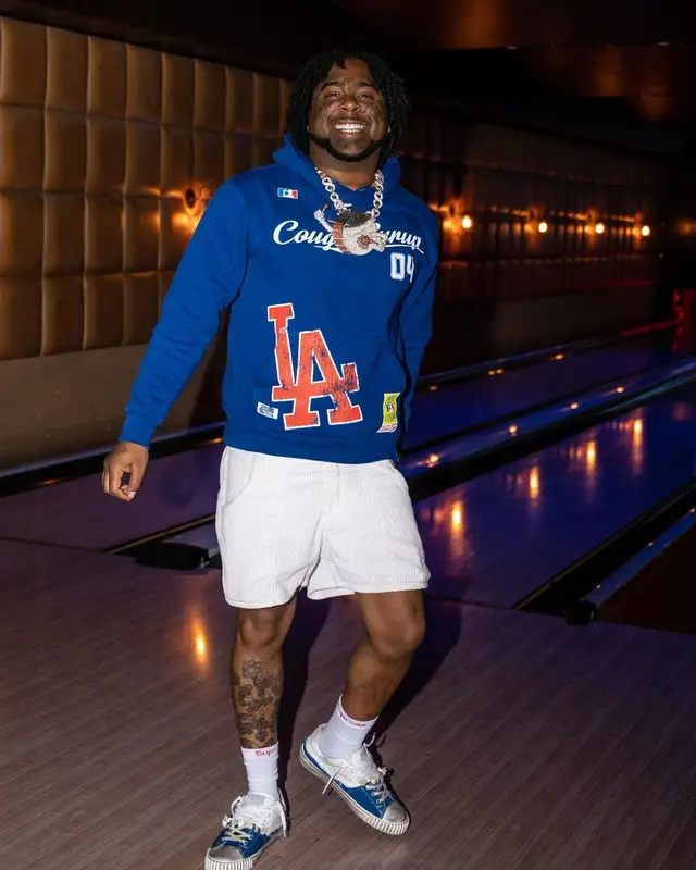 03 Greedo outfit in Cough Syrup, Loewe, and Supreme, 2024