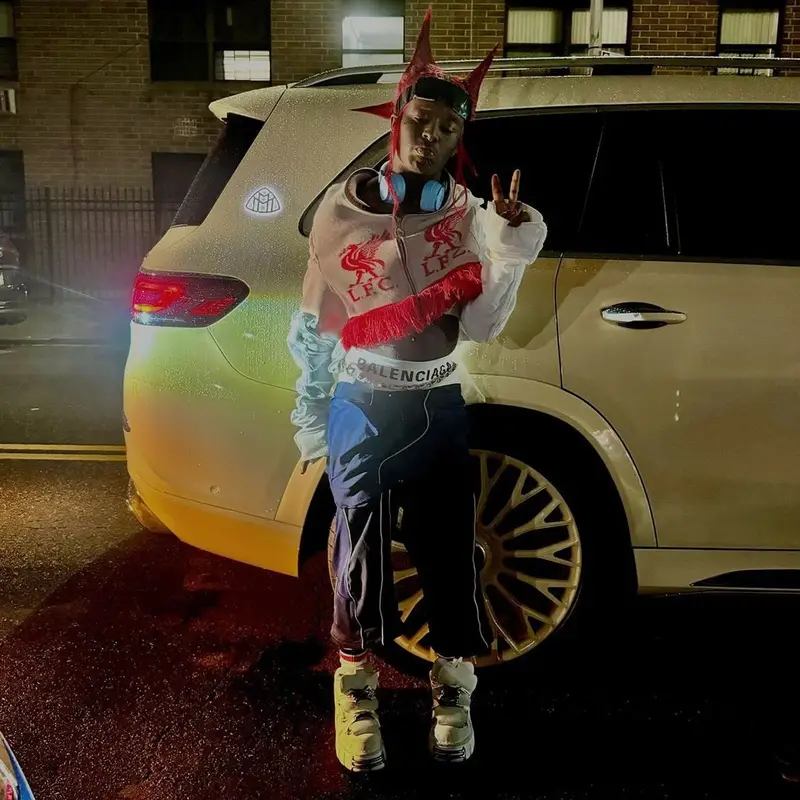 Lil Uzi Vert outfit in Vetements, Beats by Dre, and Balenciaga, 2024