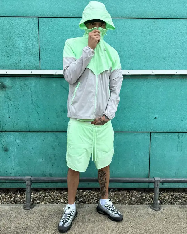 Central Cee outfit in Nike, 2024