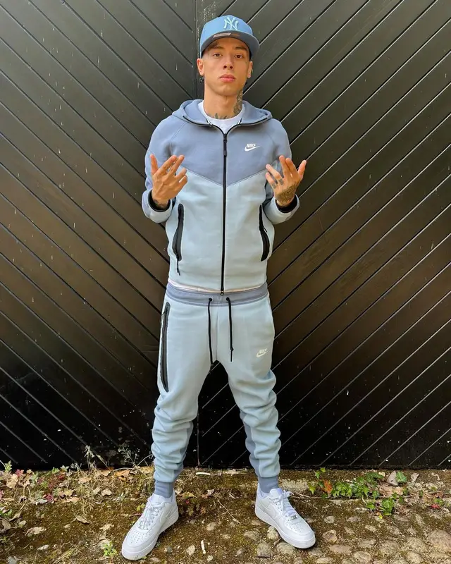 Central Cee outfit in Nike and New Era, 2024