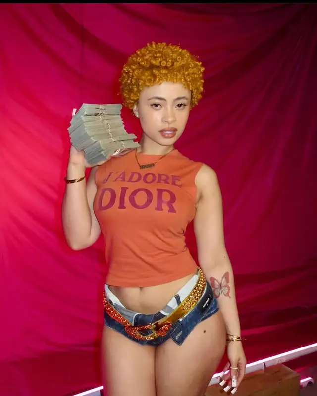 Ice Spice outfit in Dior and B.B. Simon, 2024