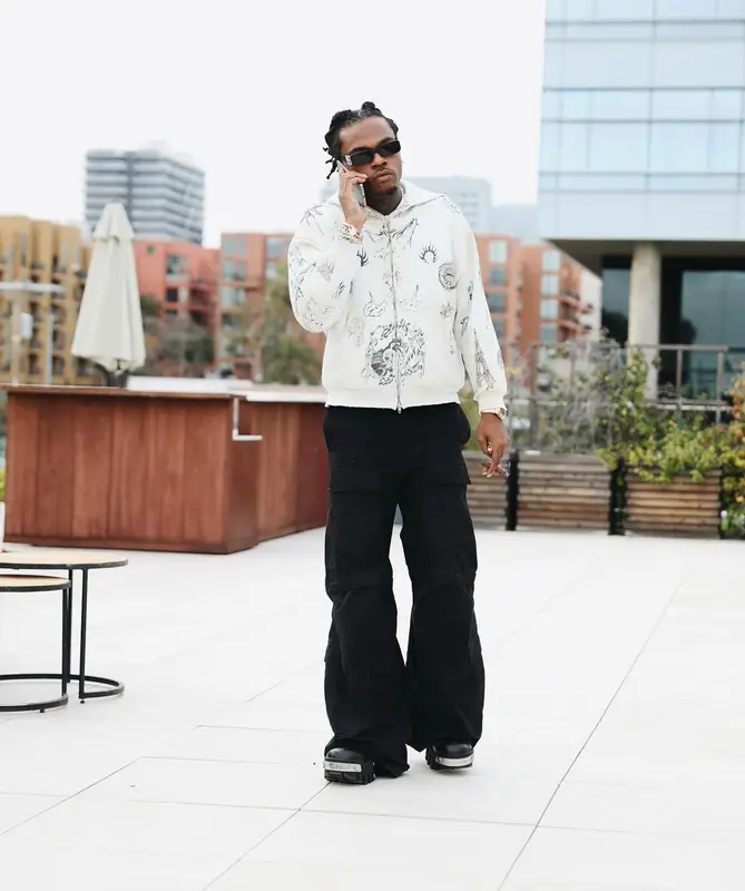 Gunna outfit in Balenciaga, 2024