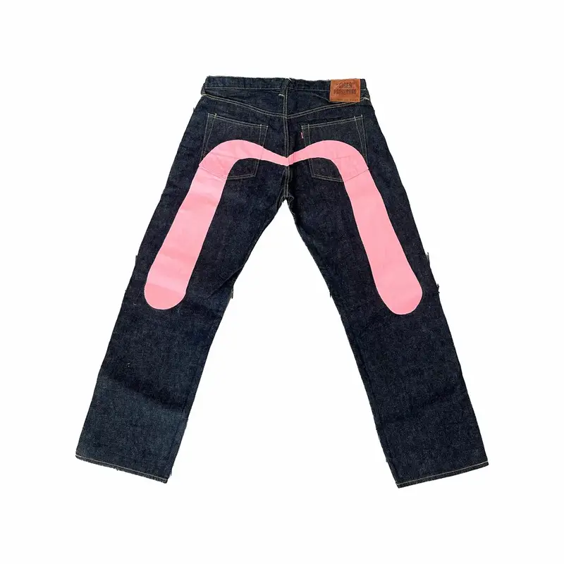 Evisu Denim Jean Lot 2000 M Logo 'Pink' $465