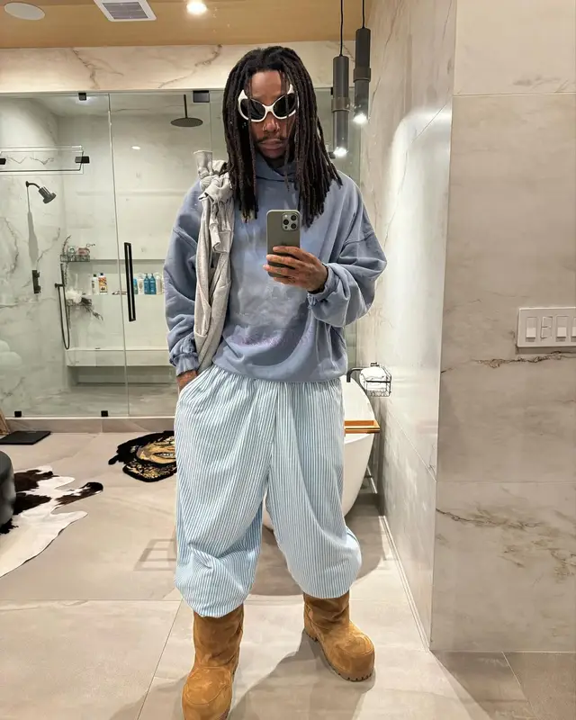 Wiz Khalifa outfit in Balenciaga, 2024
