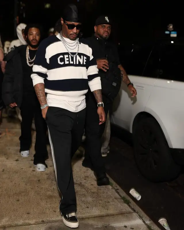 Future outfit in Rick Owens and Celine, 2024