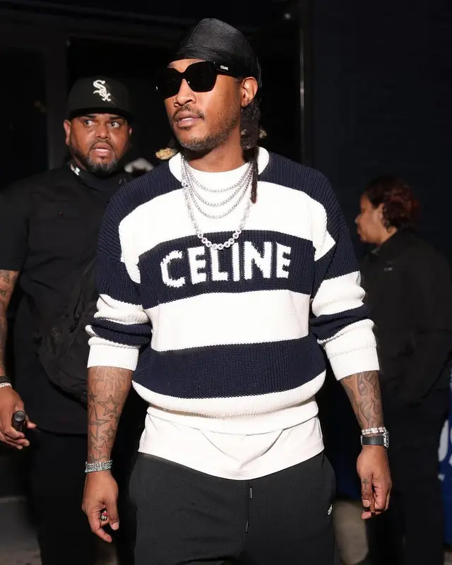 Future outfit in Rick Owens and Celine, 2024