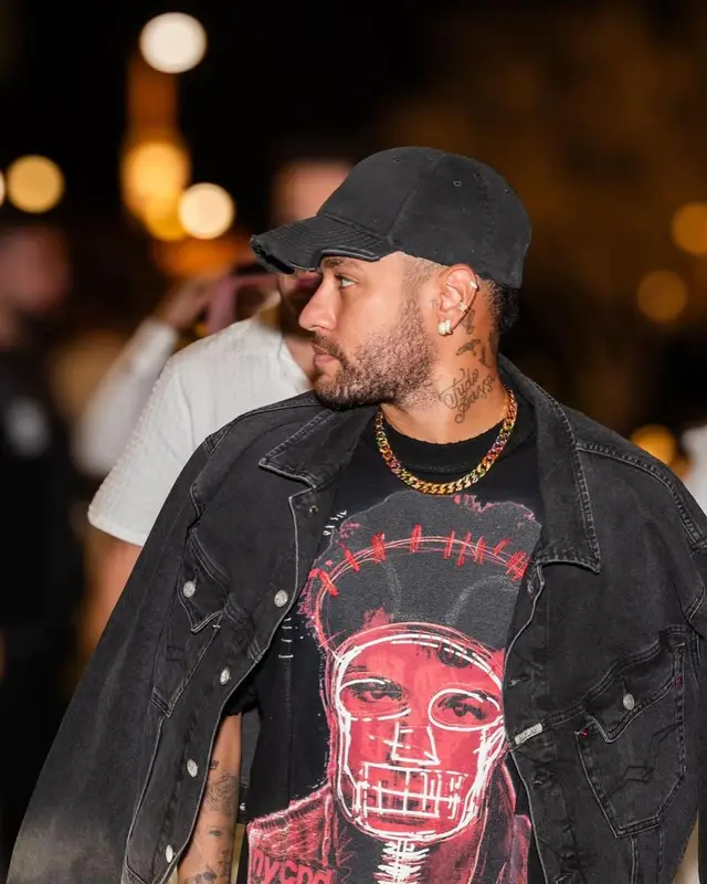 Neymar outfit in Dust Of Gods, Louis Vuitton, and Balenciaga, 2024