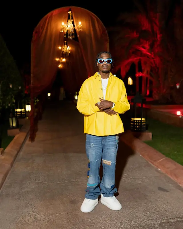 Lil Tjay outfit in Marni, 2024