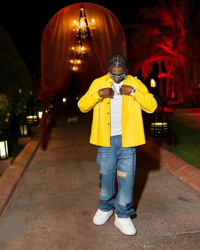 Lil Tjay outfit in Marni, 2024