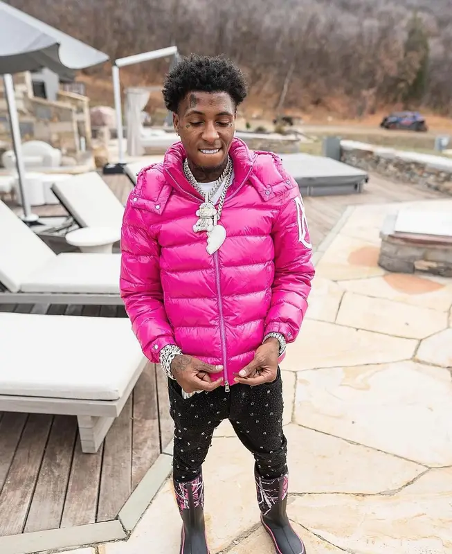 NBA YoungBoy outfit in Moncler, Guapi, and Muck Boots , 2024