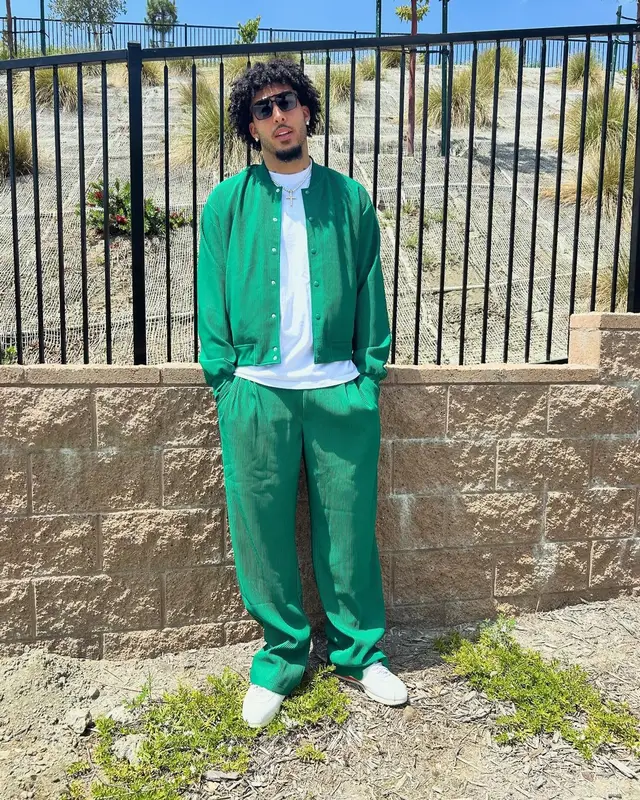 LiAngelo Ball outfit in FashionNova and Nike, 2024
