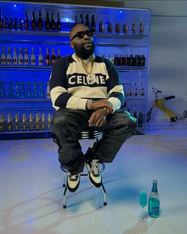 Rick Ross outfit in Celine, Thrt Denim, and Chanel, 2024
