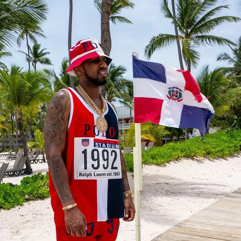 Fabolous outfit in Nike and Ralph Lauren, 2024