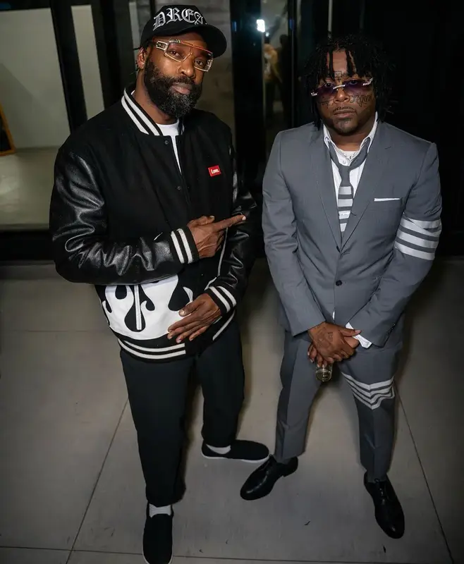 03 Greedo outfit in Thom Browne, 2024