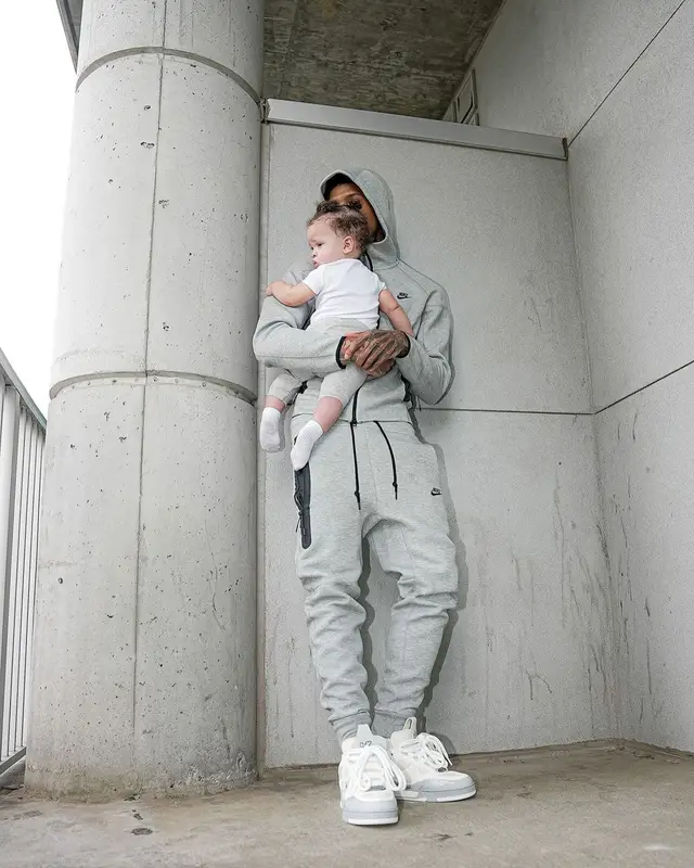 NLE Choppa outfit in Nike and Louis Vuitton, 2024