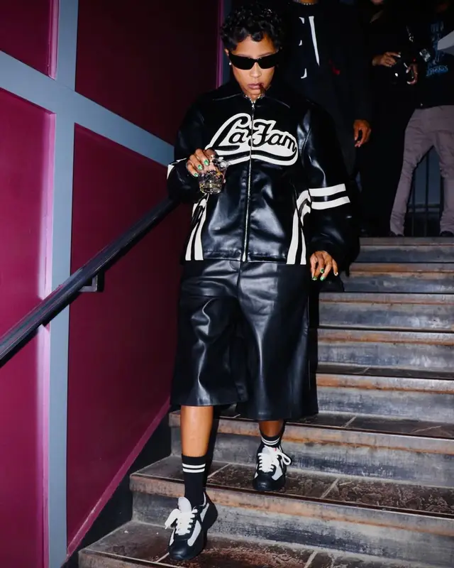 DeJ Loaf outfit in La Fam and Prada, 2024