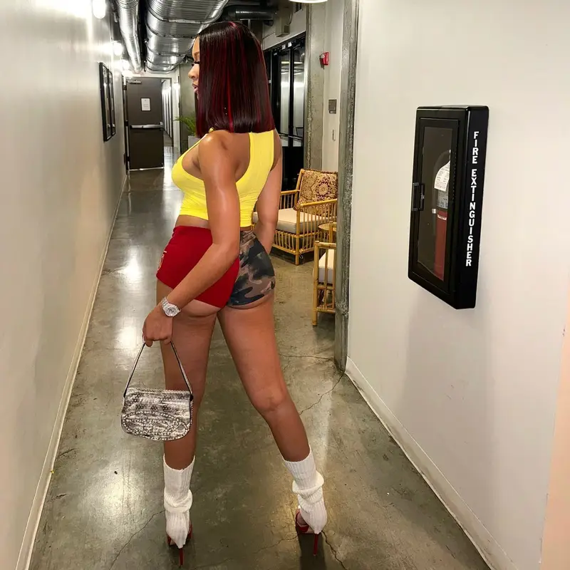 Lakeyah outfit in I.Am.Gia and Diesel, 2024