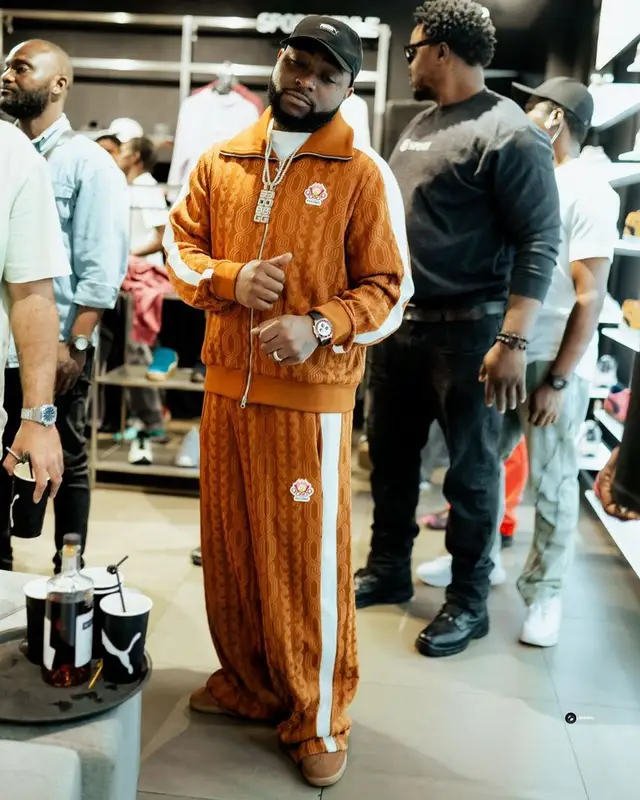 Davido outfit in Palomo and Puma, 2024