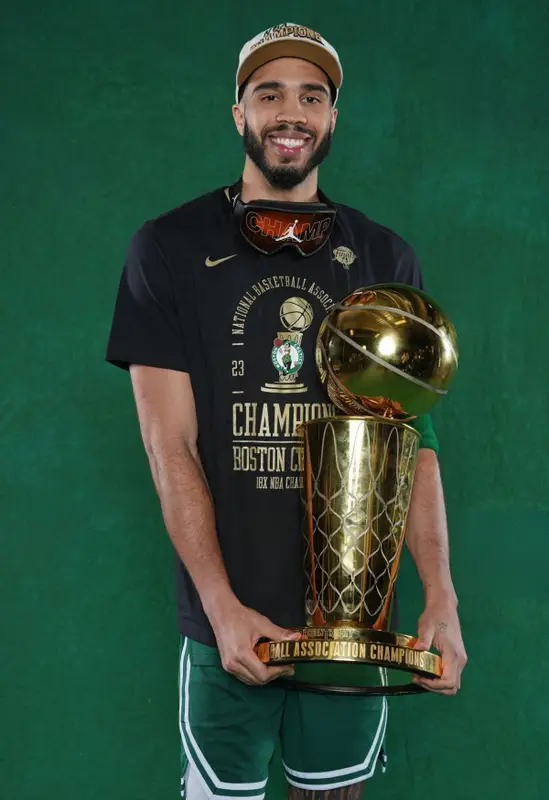 Jayson Tatum outfit in Nike, Jordan, and New Era, 2024