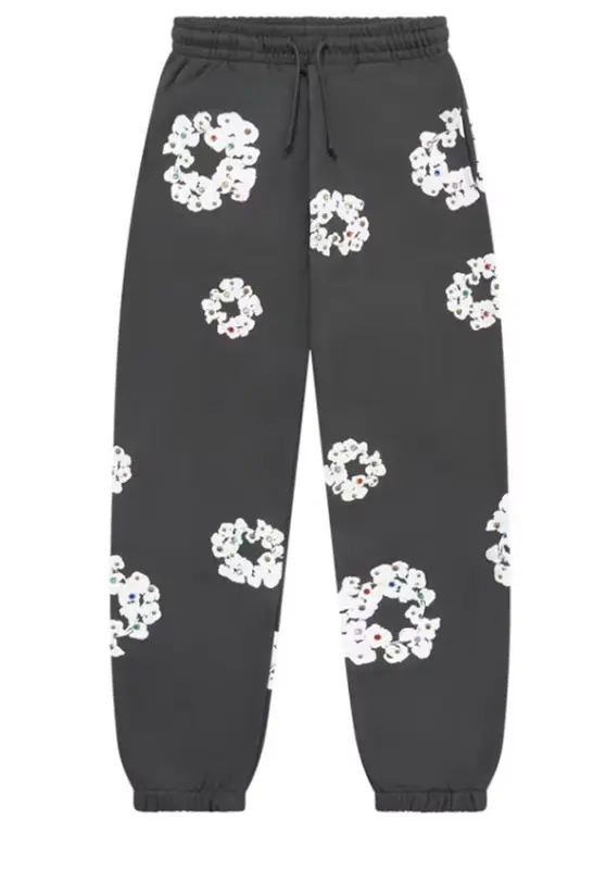 Denim Tears Rhinestone Cotton Wreath Sweatpants $350