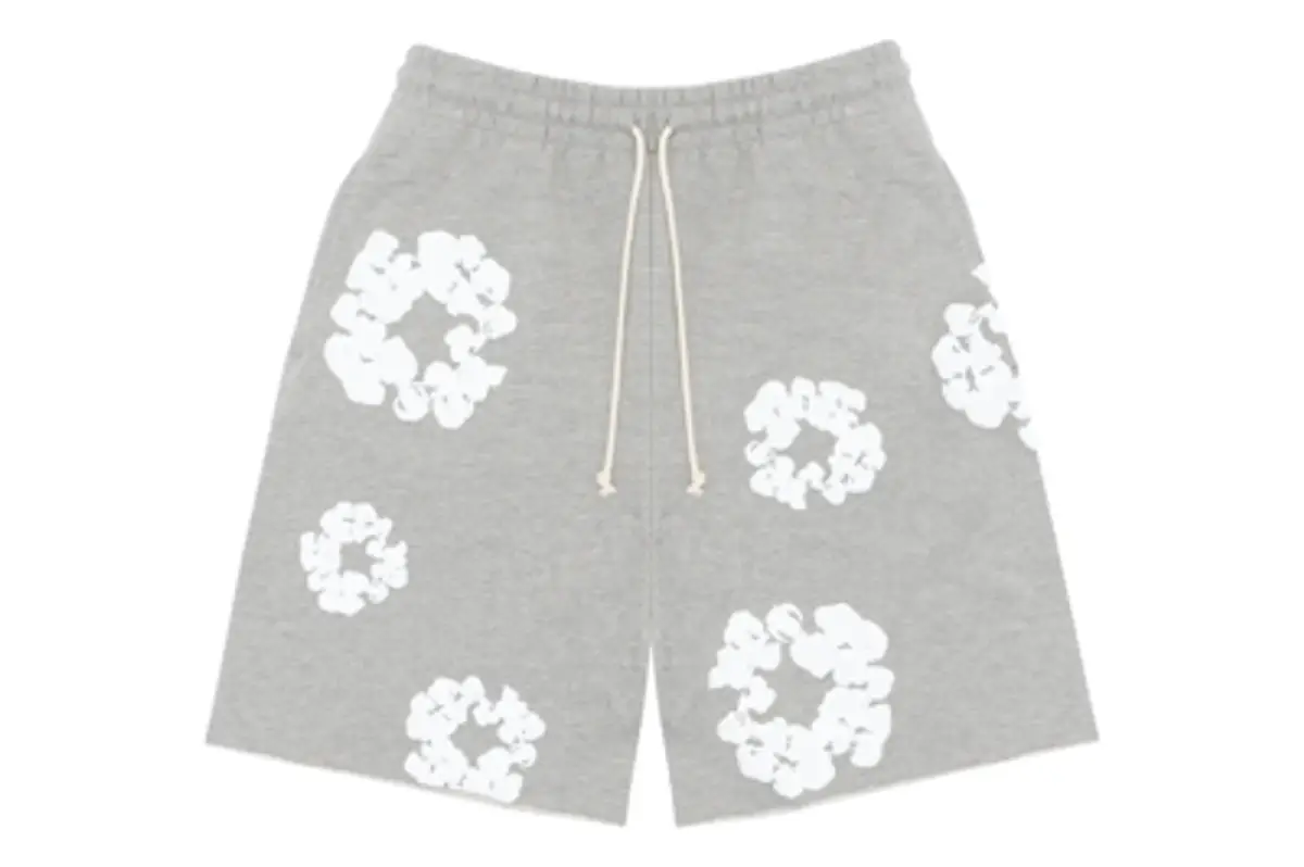 Denim Tears The Cotton Wreath Shorts Grey $315