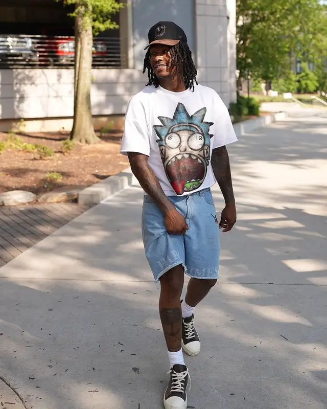 Duke Dennis outfit in Culture Clothing Co, Pas de Mer, and Rick Owens, 2024