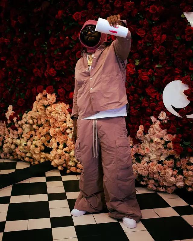 Peezy outfit in Nike, Loewe, and Rick Owens, 2024