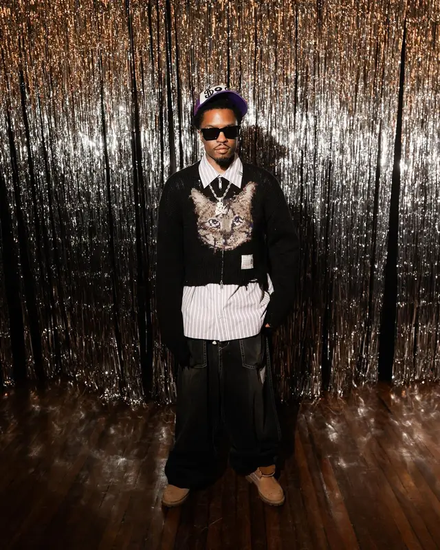 Pierre Bourne outfit in Maison Mihara Yasuhiro and Timberland, 2024
