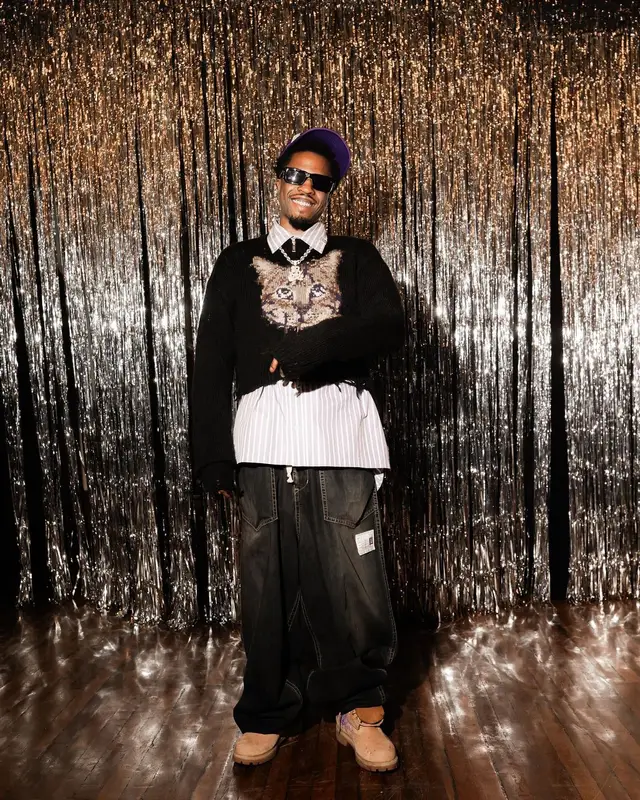 Pierre Bourne outfit in Maison Mihara Yasuhiro and Timberland, 2024
