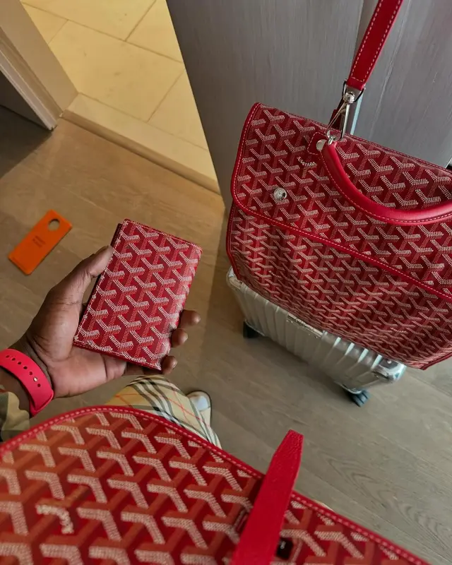 Gazo outfit in Dolce & Gabbana, Goyard, and Rimowa, 2024