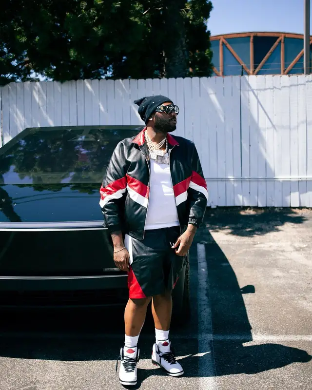Peezy outfit in Kith, Jordan, and Loewe, 2024