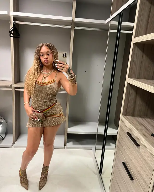 Latto outfit in Dior, 2024