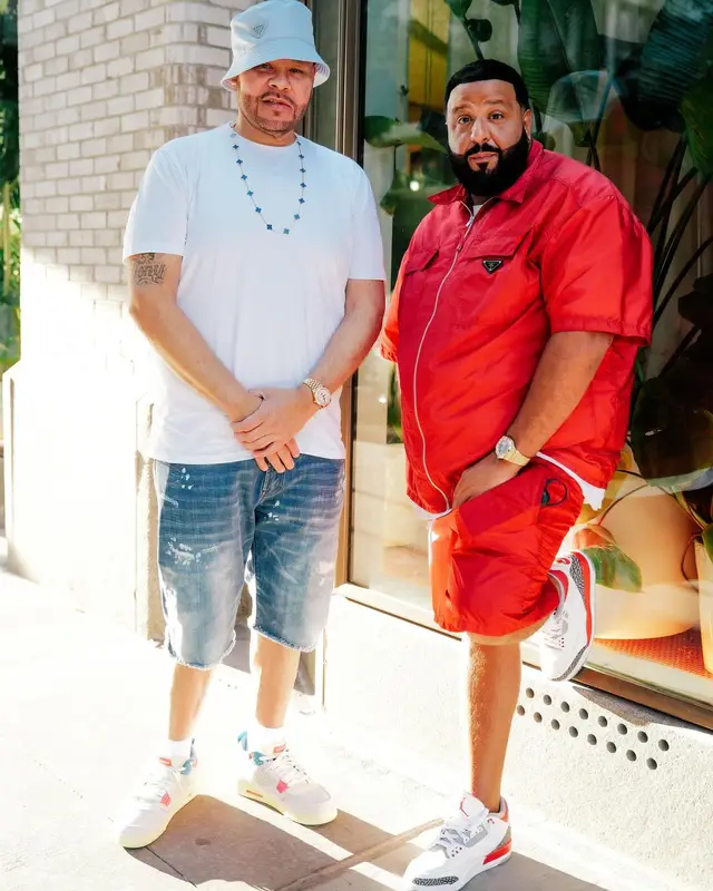 DJ Khaled outfit in Prada and Jordan, 2024