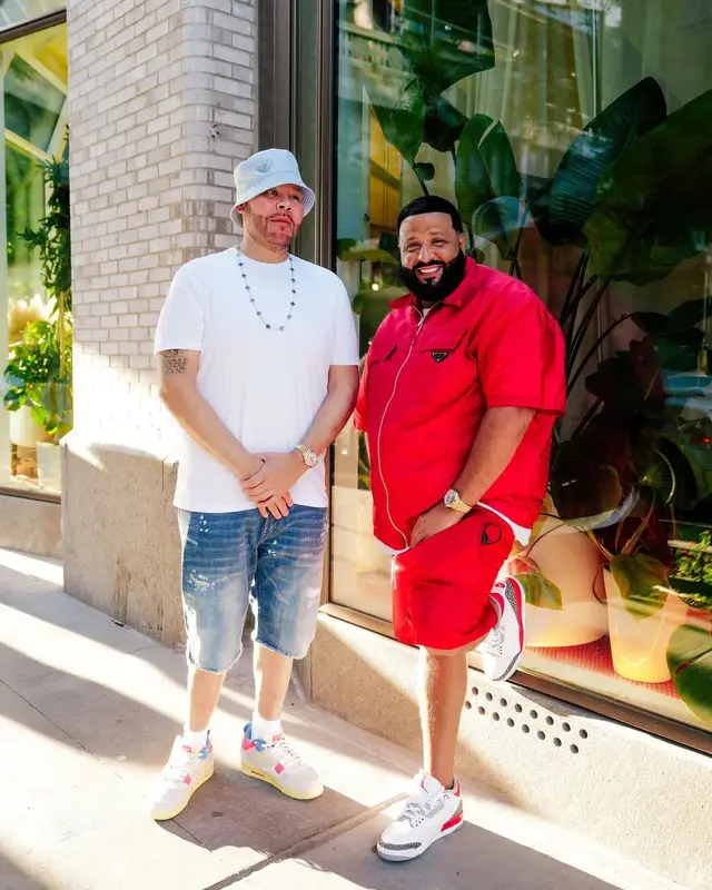 DJ Khaled outfit in Prada and Jordan, 2024