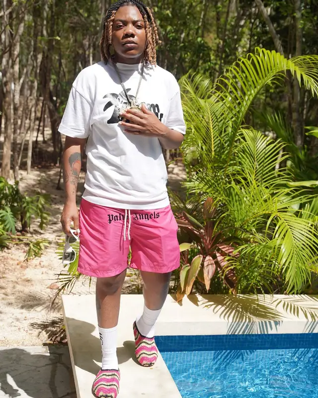 K Hood outfit in Palm Angels and Marni, 2024