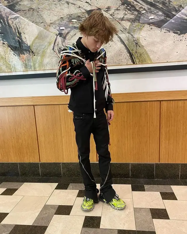 Nettspend outfit in Rick Owens and Balenciaga, 2024