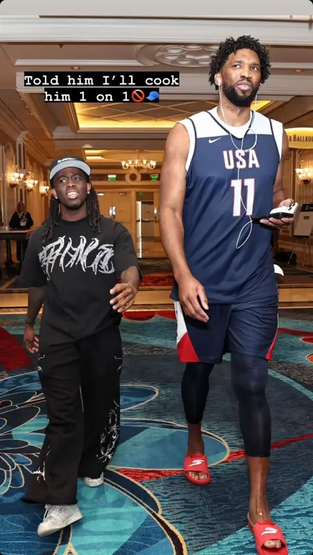 Kai Cenat outfit in Jaded London, Supreme, and New Era, 2024