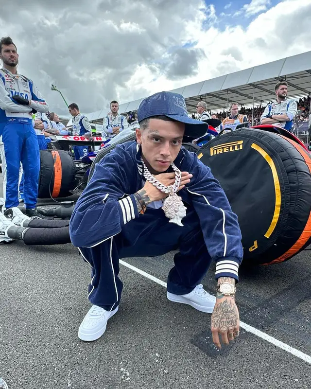 Central Cee outfit in Corteiz, Nike, and Von Dutch, 2024
