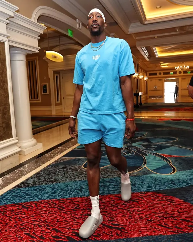 Bam Adebayo outfit in Balenciaga, Nike, and Jordan, 2024