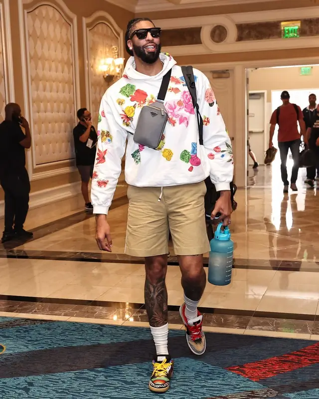Anthony Davis outfit in Marni, Prada, and Tom Ford, 2024