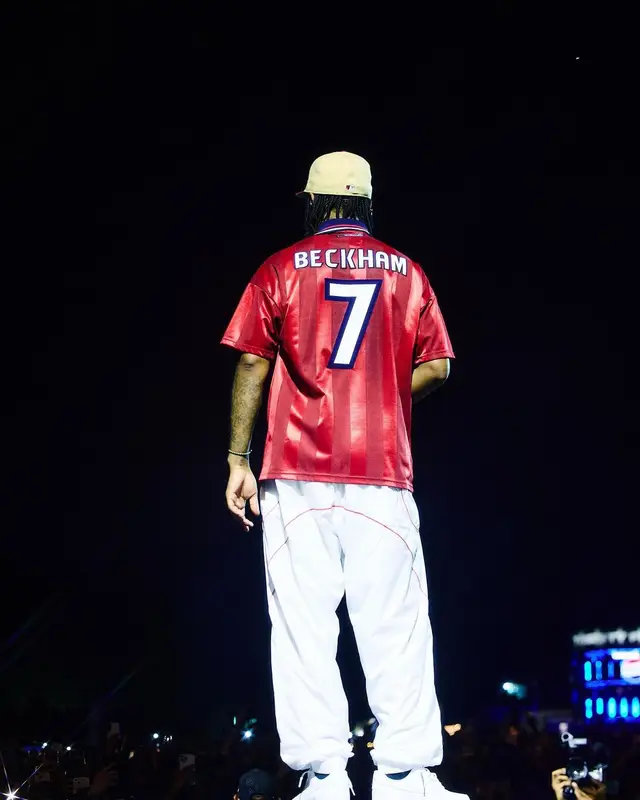21 Savage outfit in Nike, Vintage, and Jacquemus, 2024