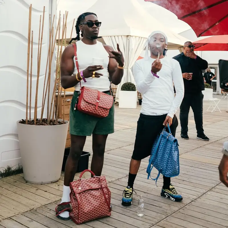 Gazo outfit in Goyard and Louis Vuitton, 2024