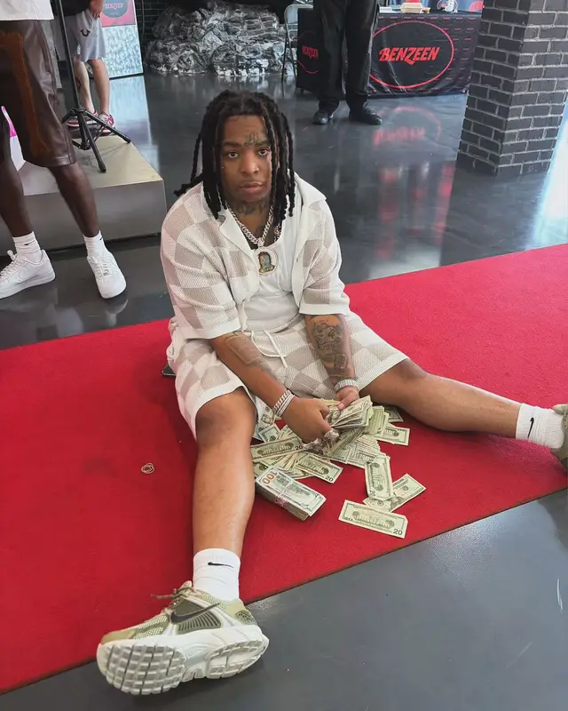 Lil Gotit outfit in The Couture Club and Nike, 2024