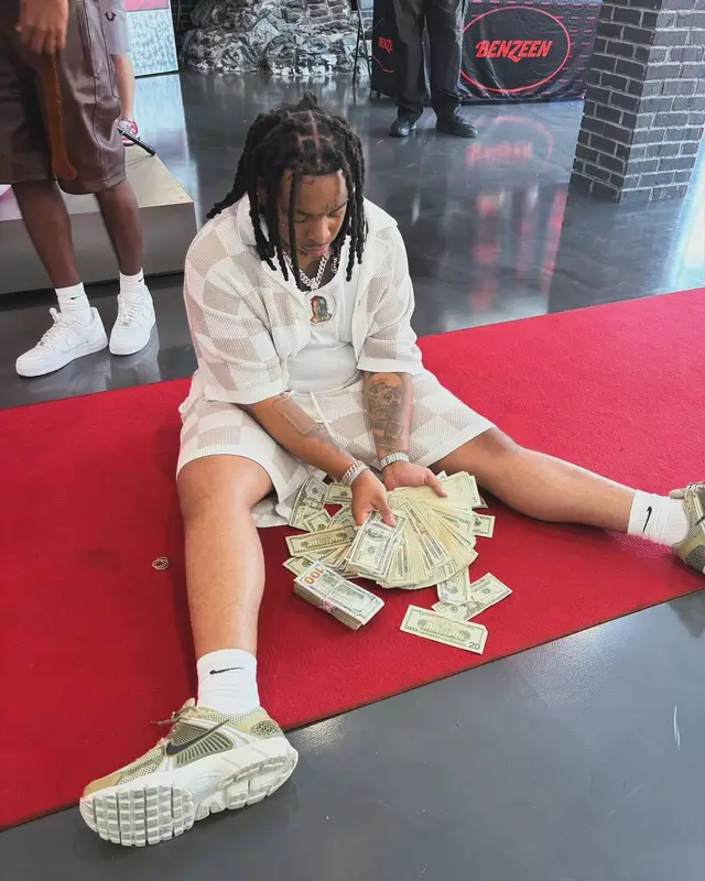 Lil Gotit outfit in The Couture Club and Nike, 2024