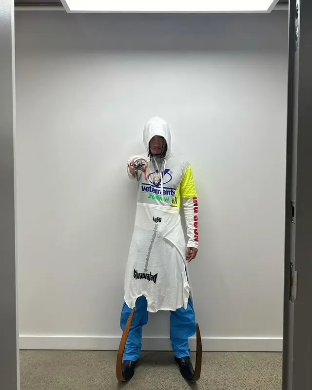 Killy outfit in Vetements and Comme Des Garcons, 2024