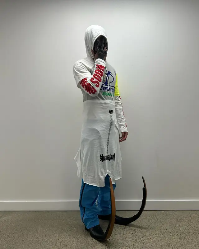 Killy outfit in Vetements and Comme Des Garcons, 2024