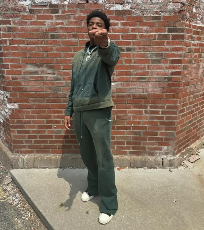 Yungeen Ace outfit in Who Decides War and Rick Owens, 2024