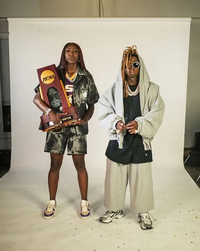 Lil Wayne outfit in Balenciaga, 2024