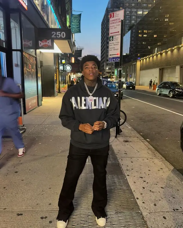 Yungeen Ace outfit in Balenciaga, Amiri, and Rick Owens, 2024