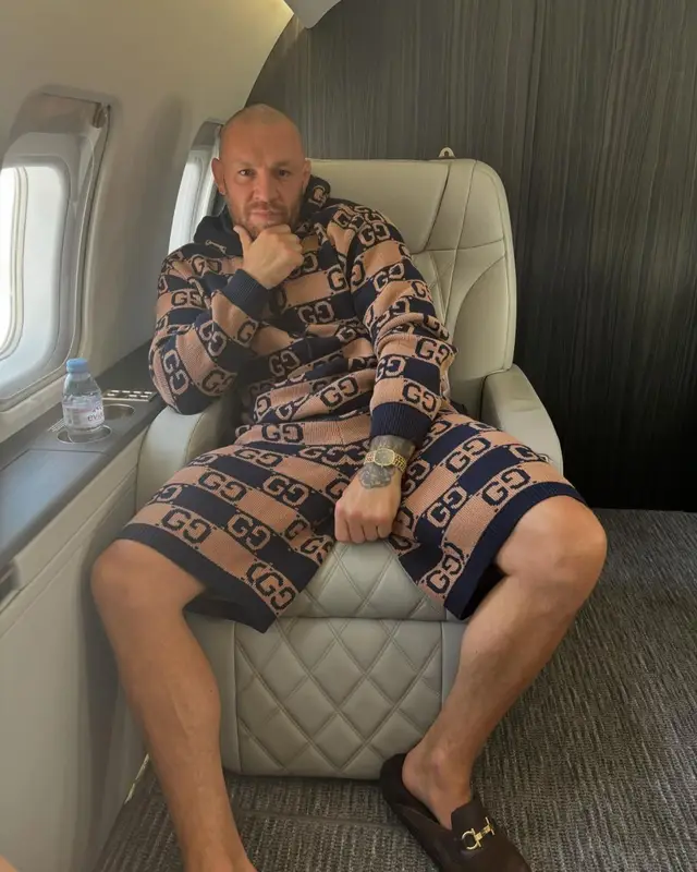 Conor McGregor outfit in Gucci and Ferragamo, 2024